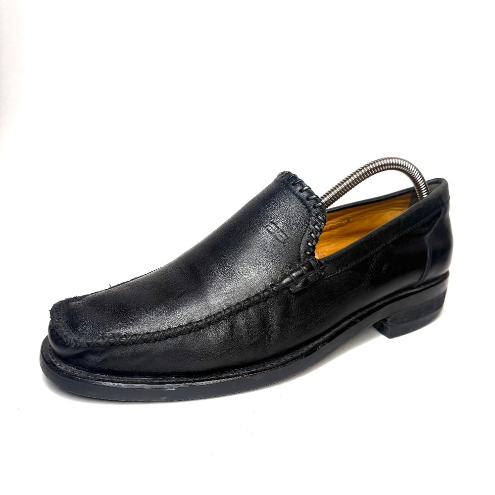 Balenciaga Italian Black Leather Driving Loafer | 9